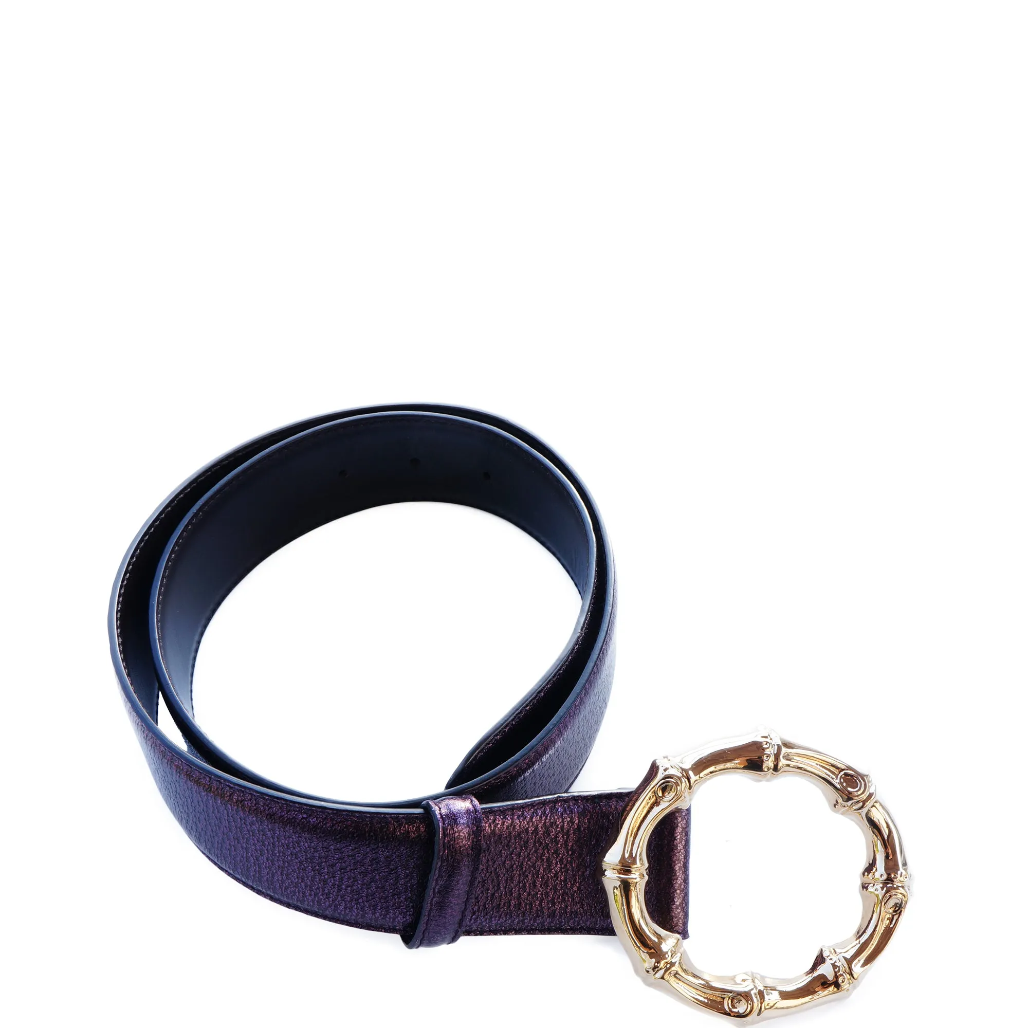 GUCCI TOM FORD BAMBOO LEATHER BELT