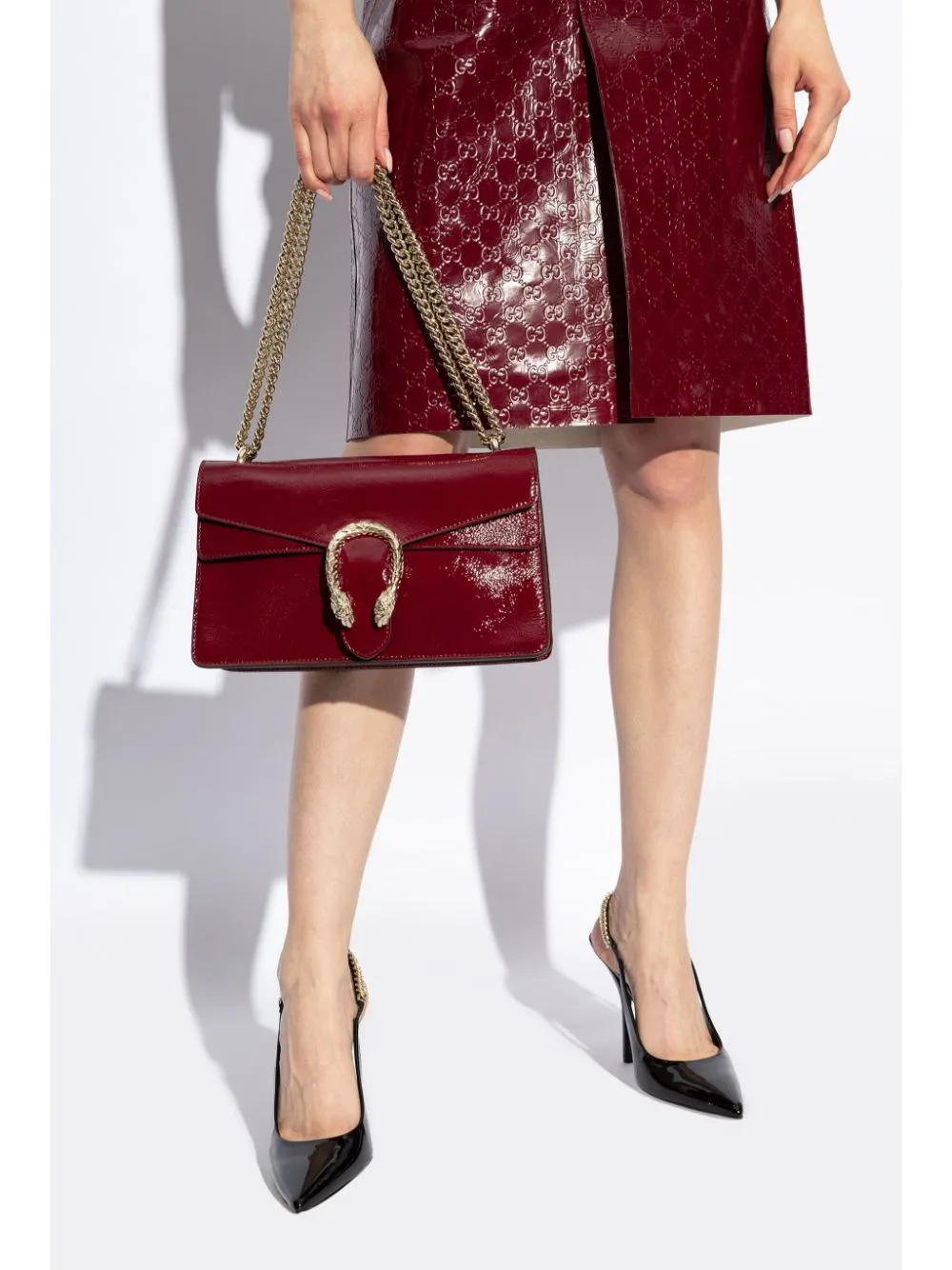 Gucci Women Dionysus Leather Shoulder Bag