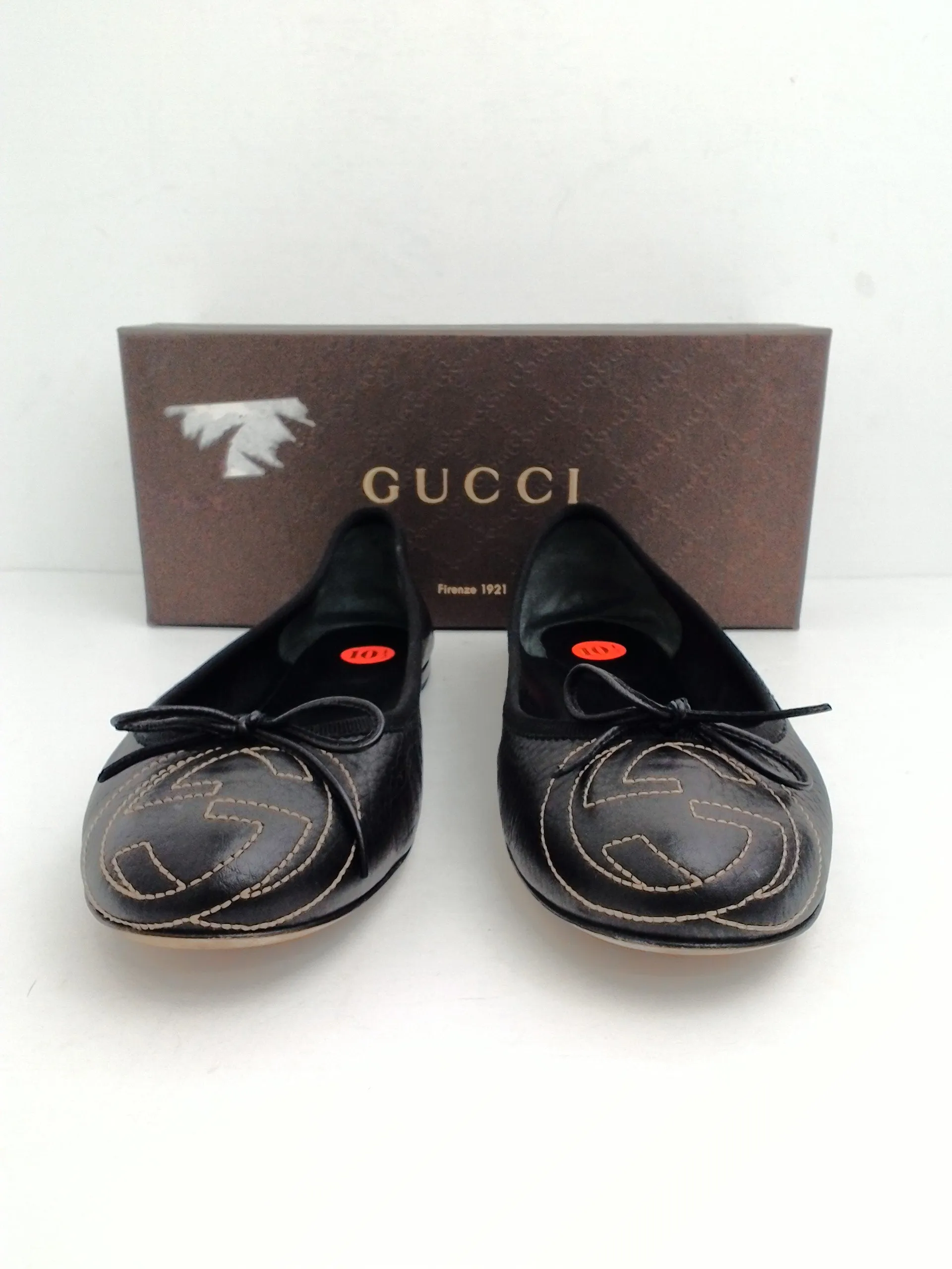 Gucci Women's Cellarius Soft Black Flat Size 40.5