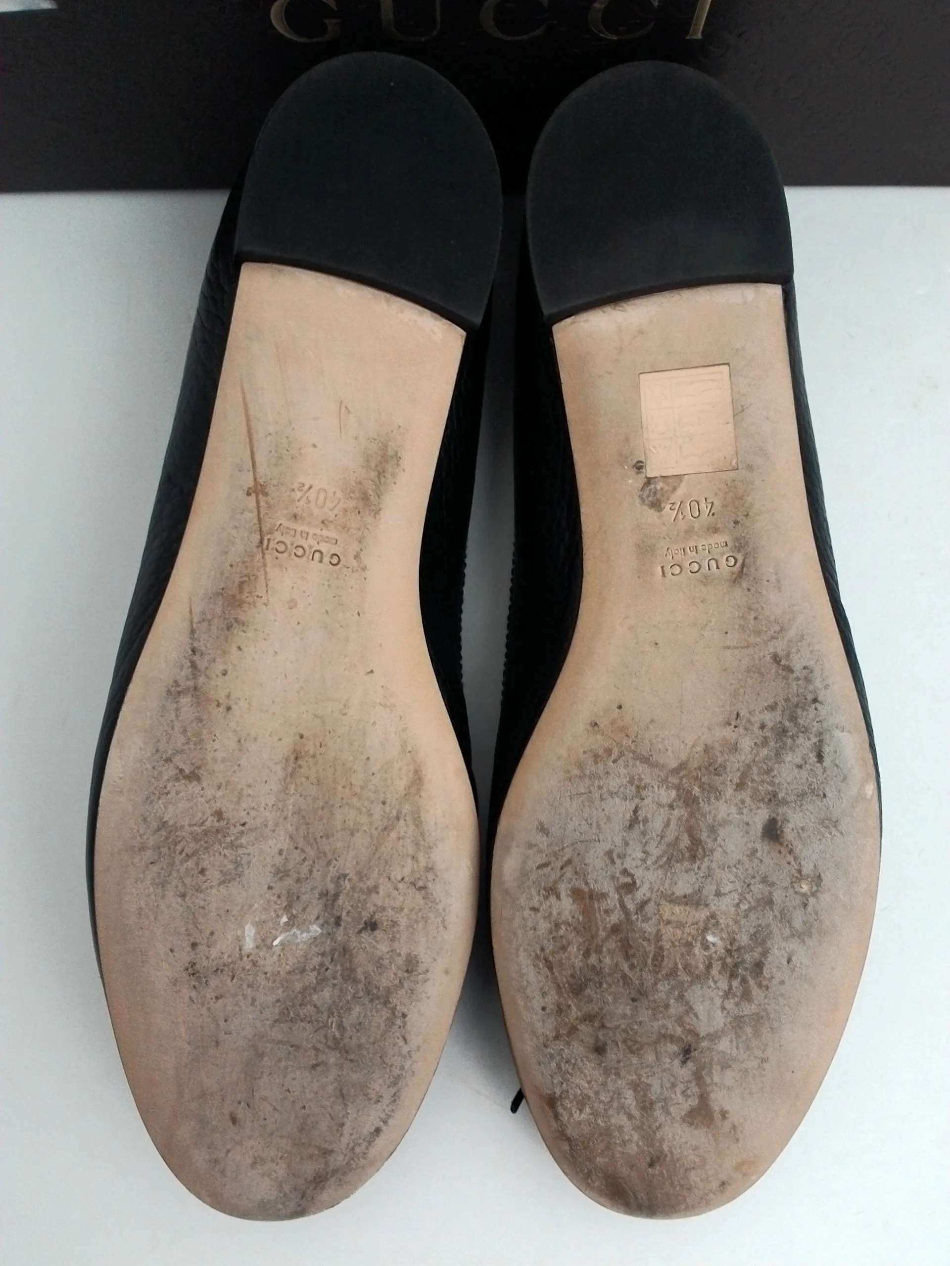 Gucci Women's Cellarius Soft Black Flat Size 40.5