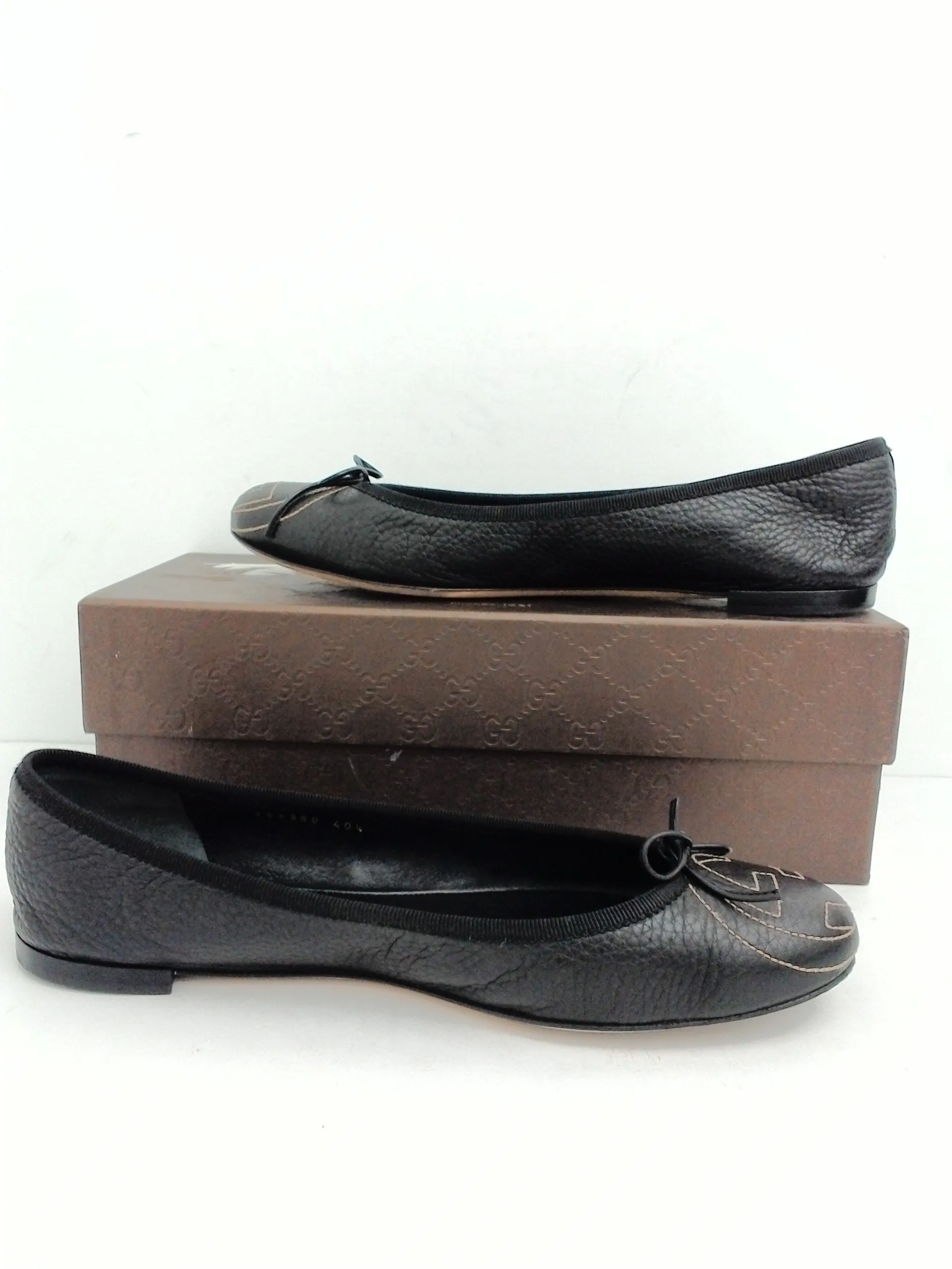 Gucci Women's Cellarius Soft Black Flat Size 40.5