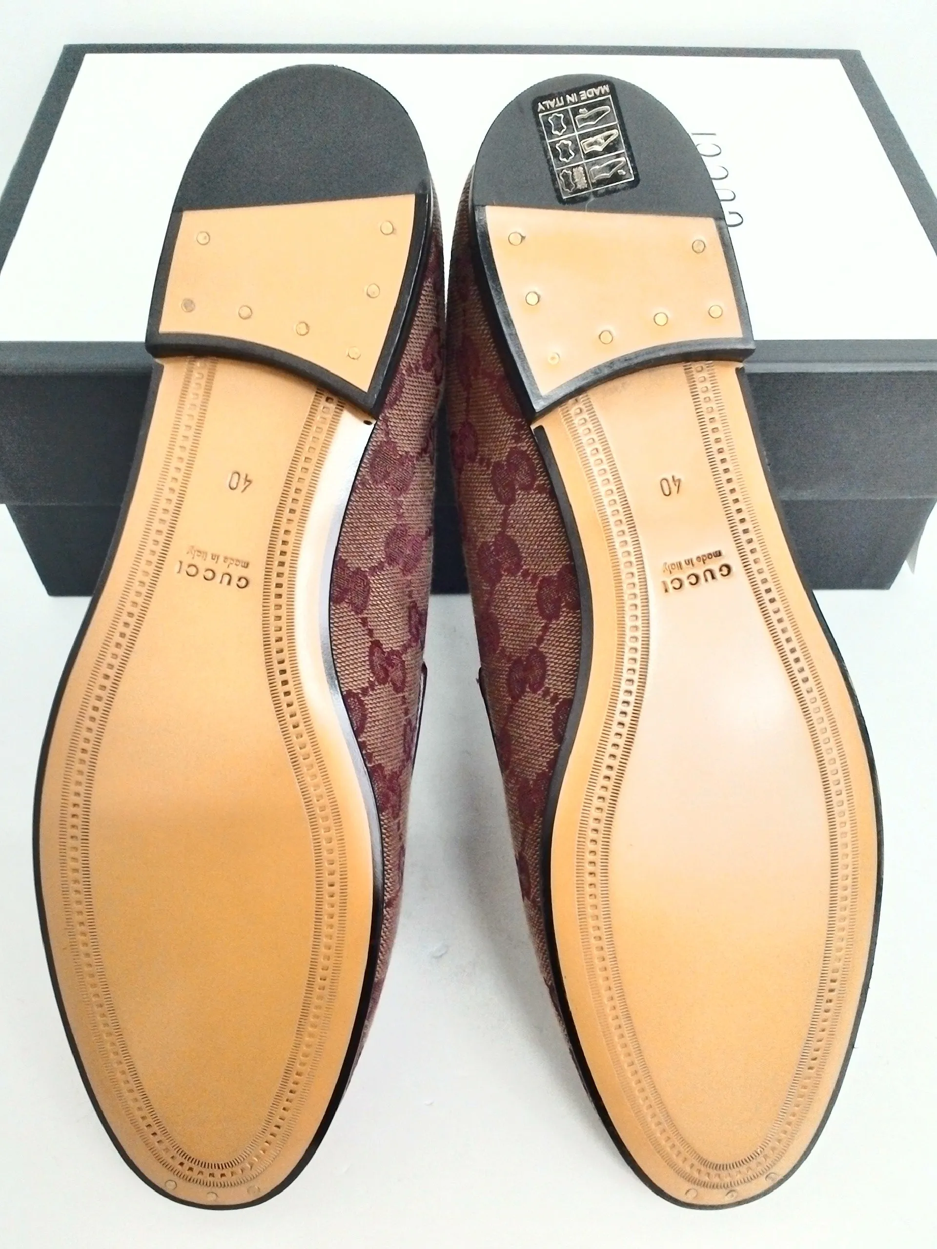 Gucci Women's T. Original GG Malaga Kid Sahara Rubino Size 35,39, 40