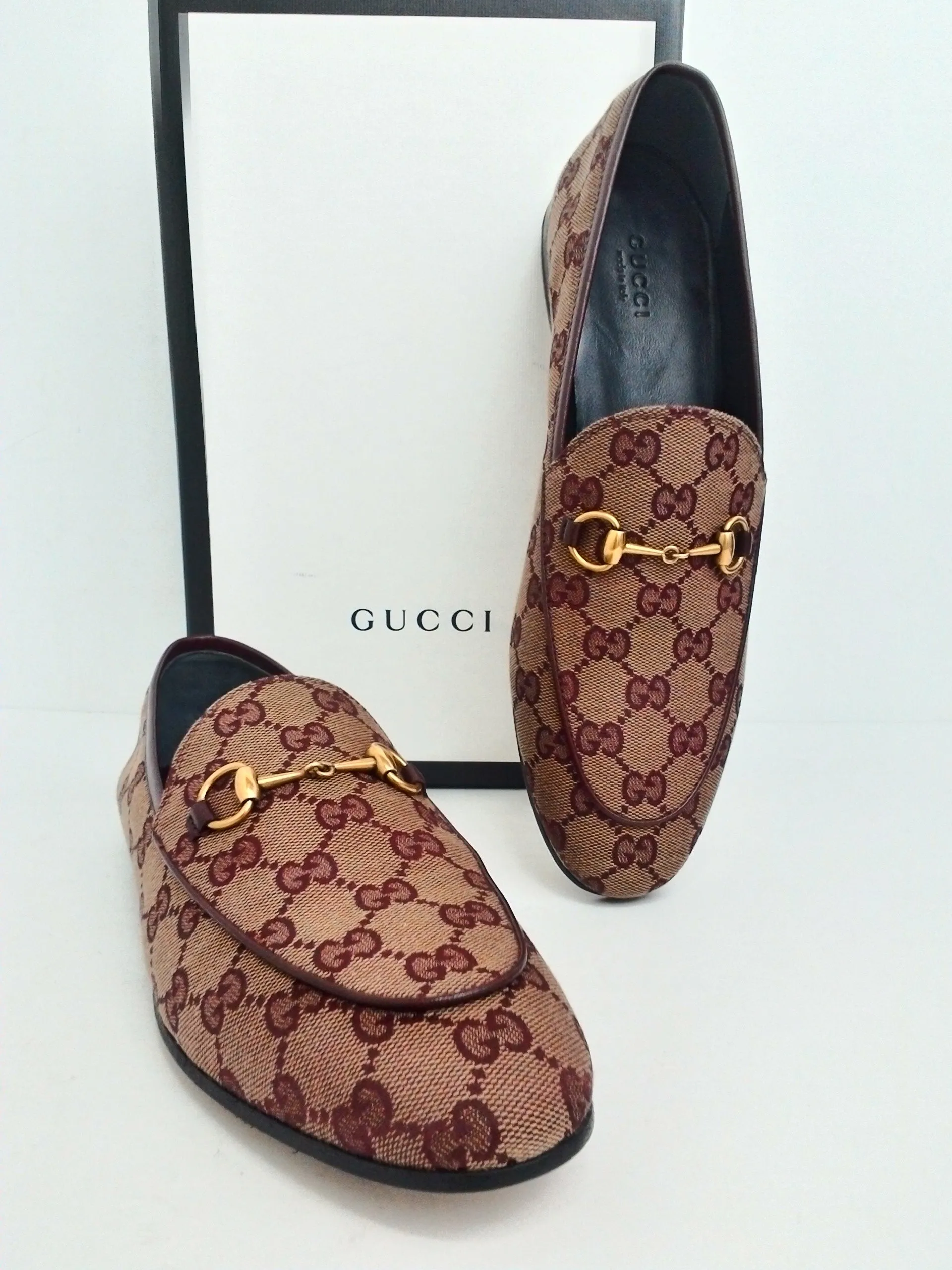 Gucci Women's T. Original GG Malaga Kid Sahara Rubino Size 35,39, 40