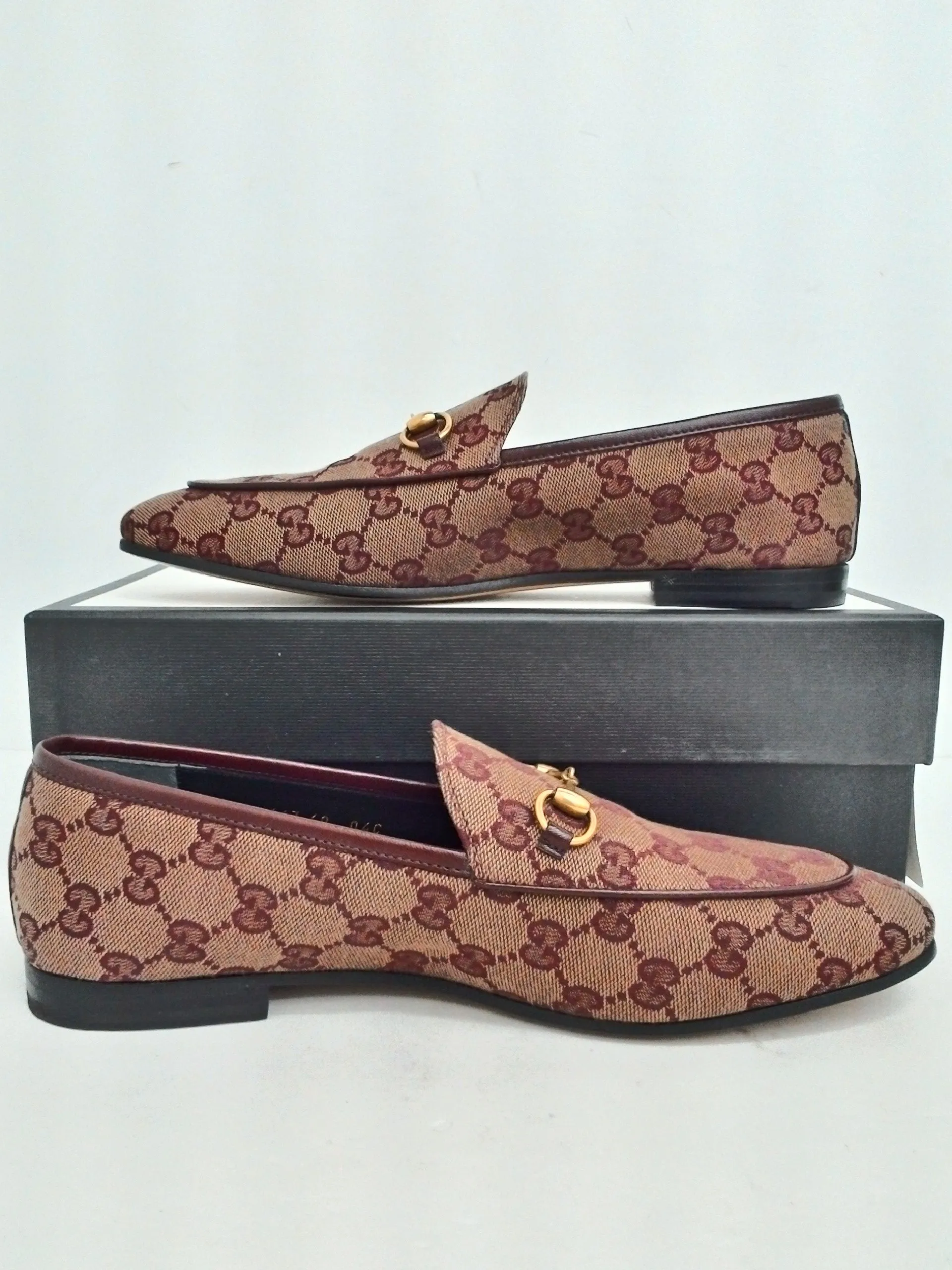 Gucci Women's T. Original GG Malaga Kid Sahara Rubino Size 35,39, 40