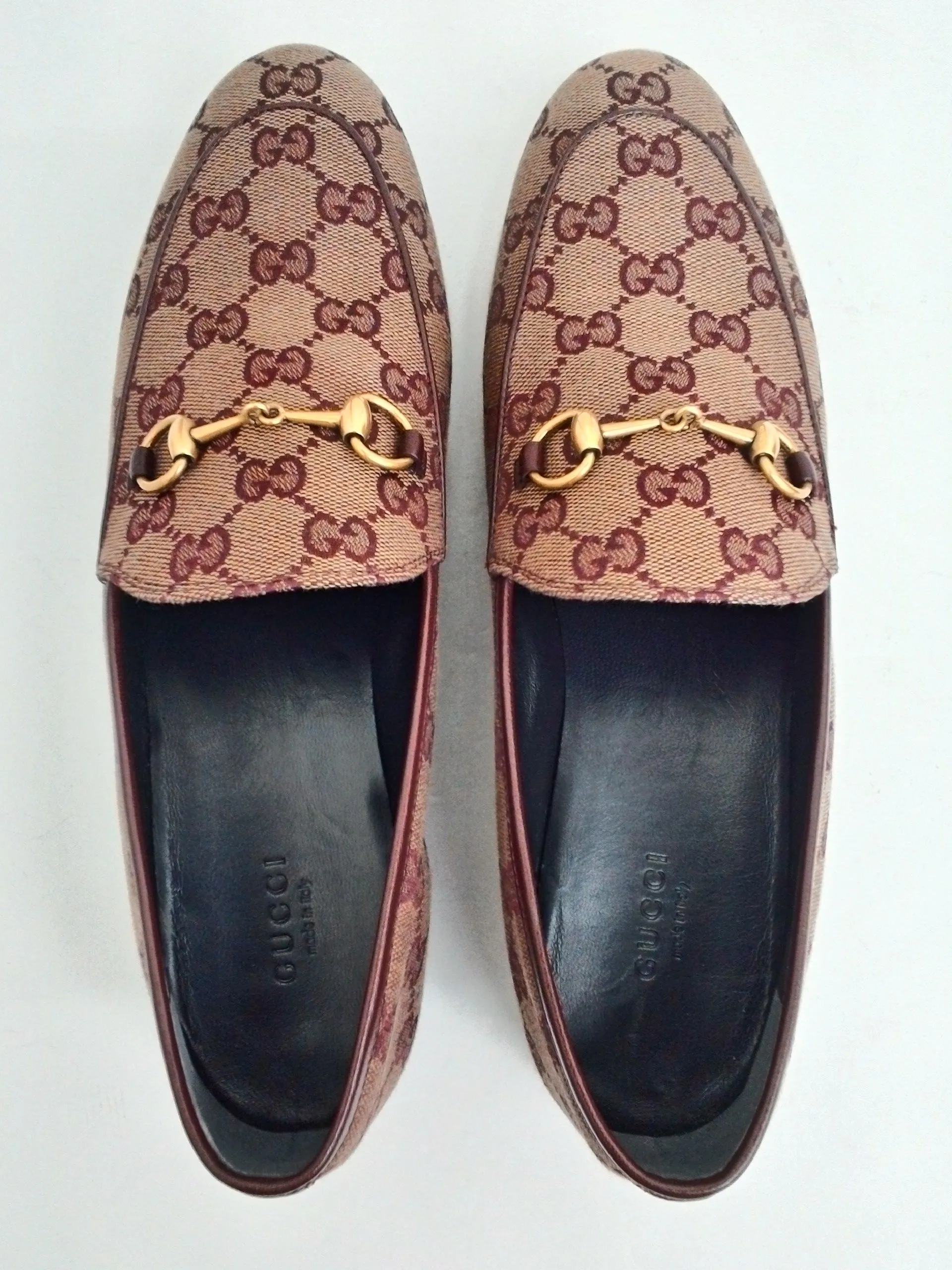 Gucci Women's T. Original GG Malaga Kid Sahara Rubino Size 35,39, 40