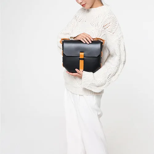Handmade Nature Leather Satchel Bags Purses