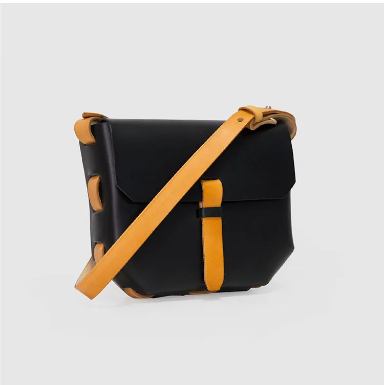Handmade Nature Leather Satchel Bags Purses