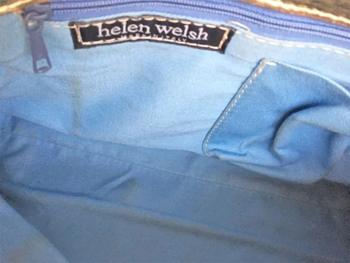 Helen Welsh Gold Leather Shoulder Bag
