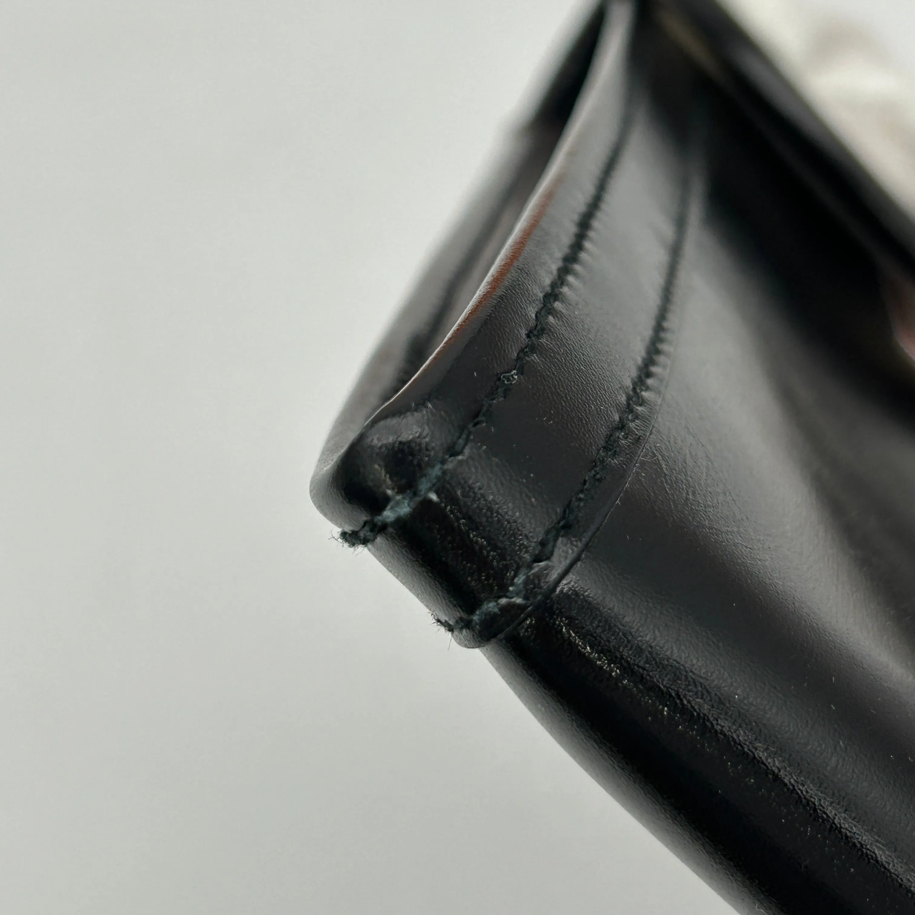 Hermes Box Calf Jige PM Black Clutch