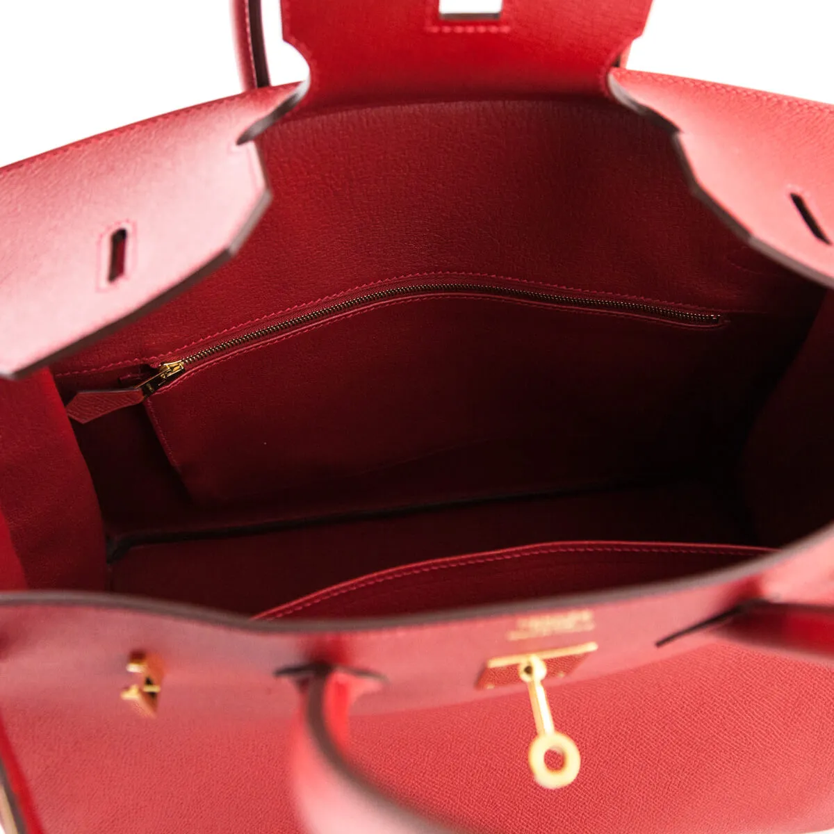 Hermes Rouge Casaque Epsom Birkin 35