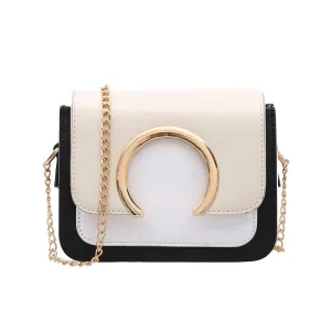 hot women's fashion ring decoration patchwork crossbody shoulder bags 2018 new design ladies women's purses and hand bags