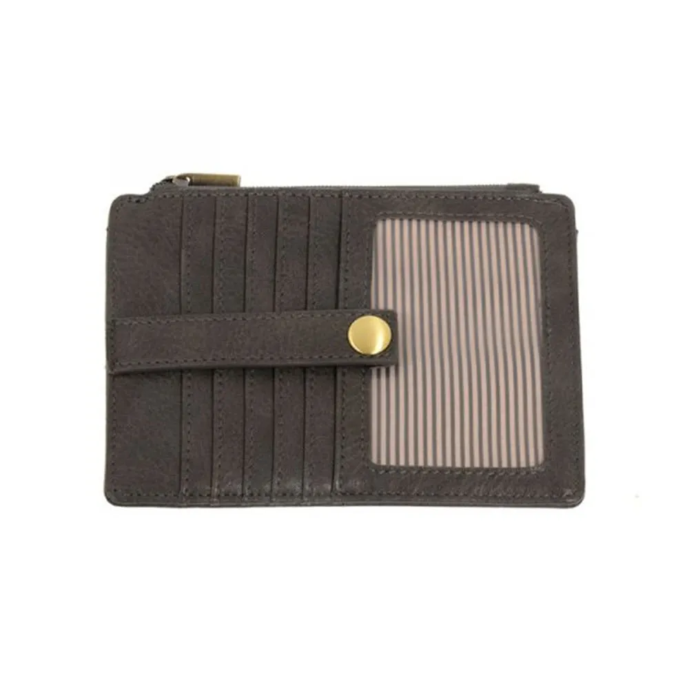 JOY SUSAN PENNY MINI WALLET CHARCOAL