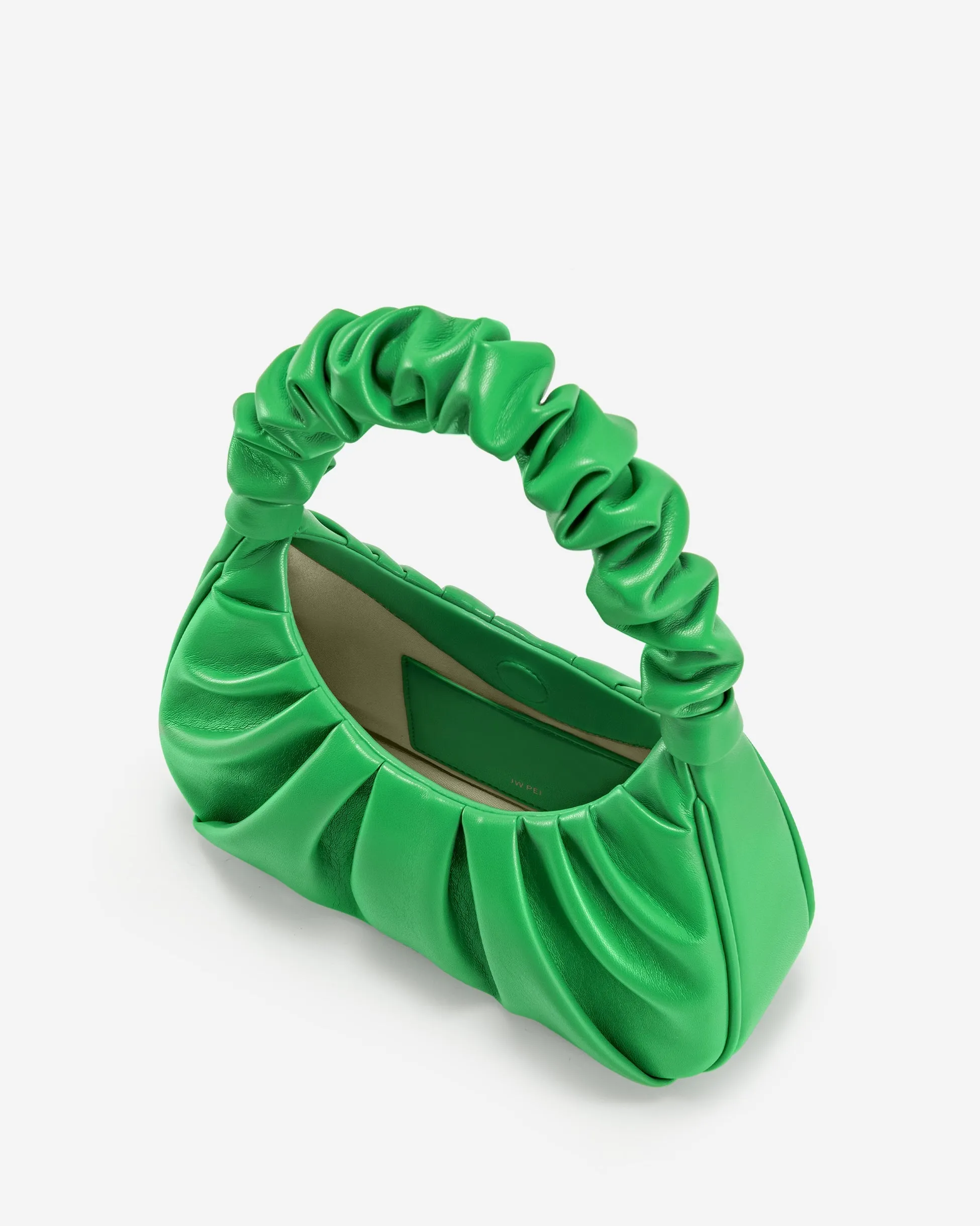 JW Pei Gabbi Vegan Leather Scrunchie Shoulder Bag - Green