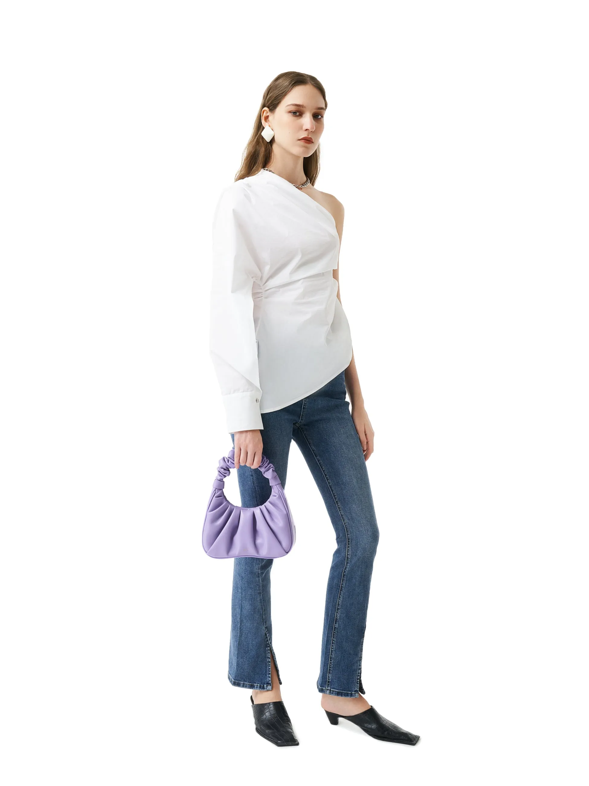 JW Pei Gabbi Vegan Leather Scrunchie Shoulder Bag