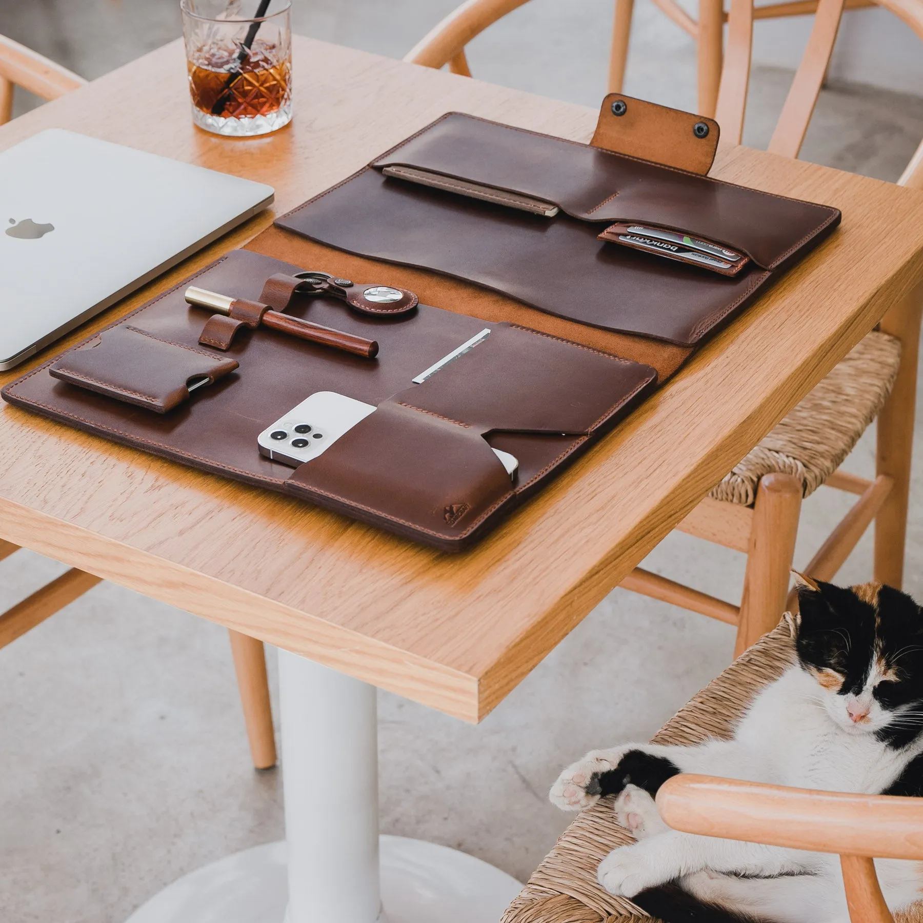 Leather MacBook Organizer