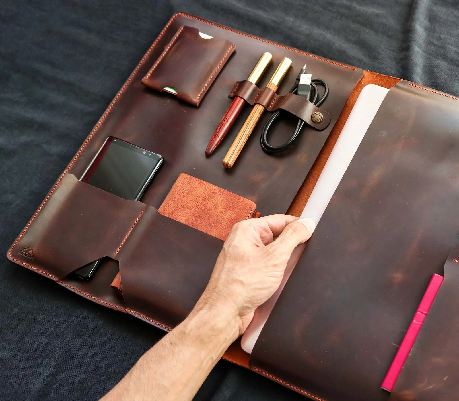 Leather MacBook Organizer