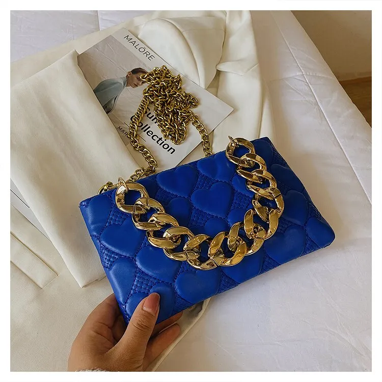 LEFTSIDE Pleated Thick Chain Tote Armpit Bag 2021 Winter New Soft PU Leather Women's Designer Handbag Luxury Brand Shoulder Bag