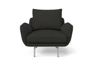 Legnano Armchair Black Leather