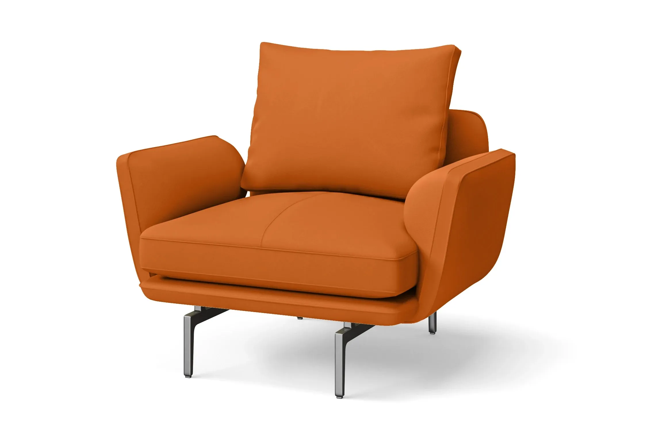 Legnano Armchair Orange Leather