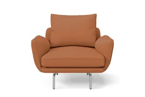 Legnano Armchair Tan Brown Leather