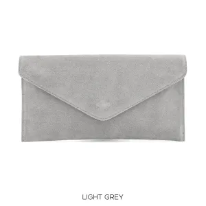 Light Grey envelope clutch bag