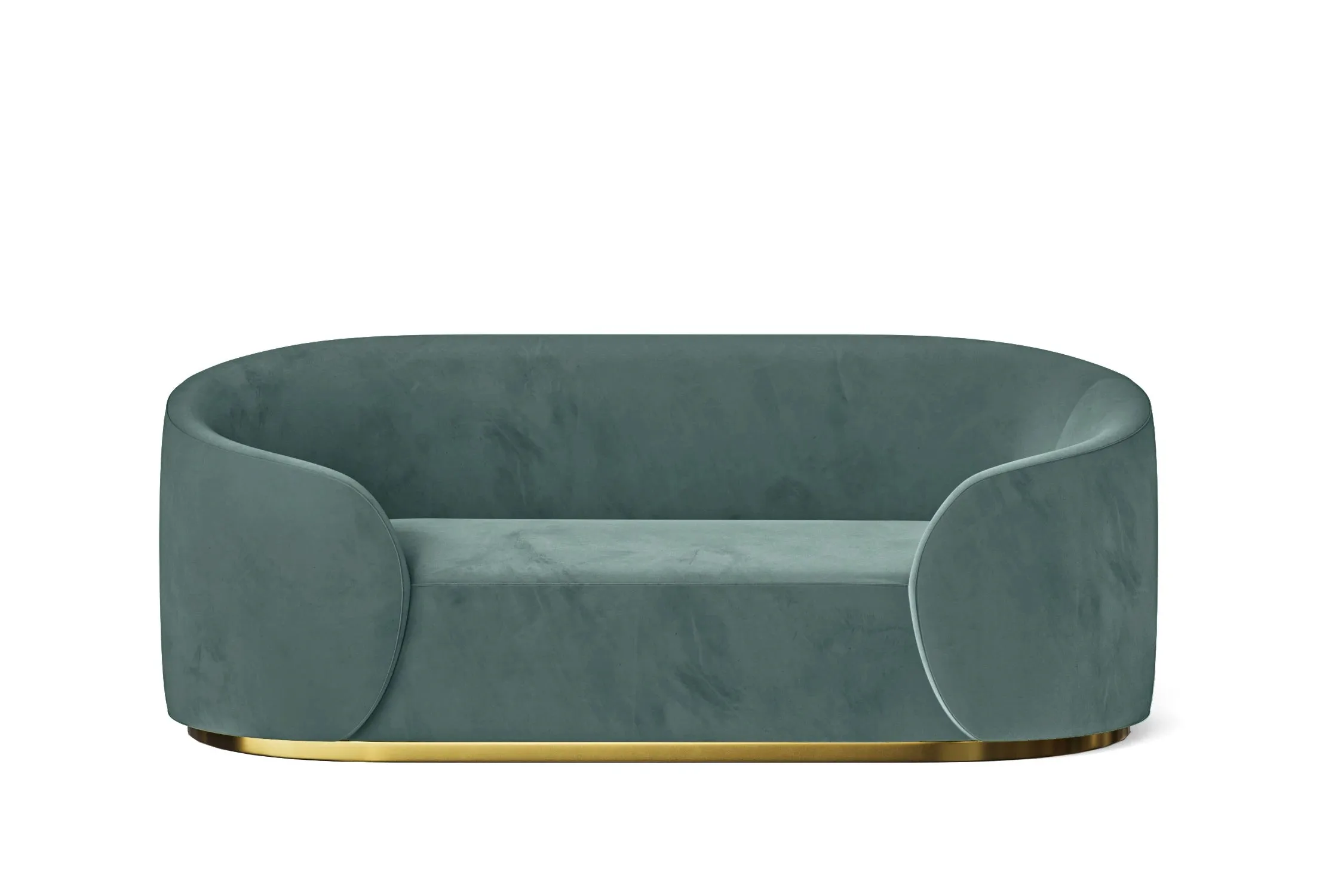 Livorno 2 Seater Sofa Teal Velvet