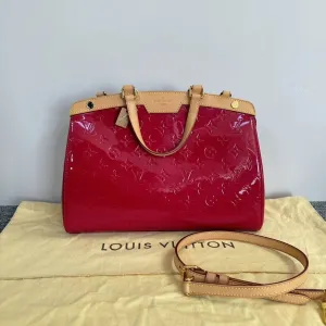 Louis Vuitton Brea Red Patent Leather Two Way Bag