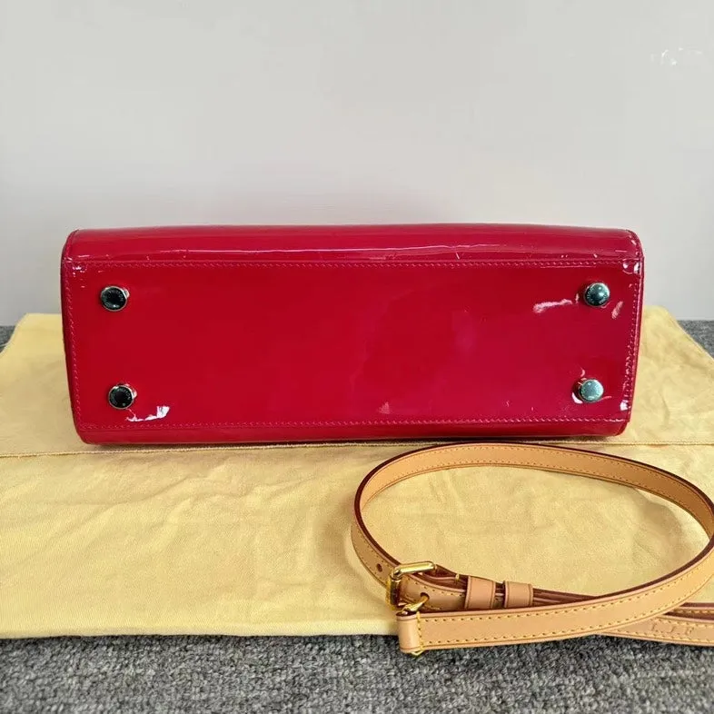 Louis Vuitton Brea Red Patent Leather Two Way Bag