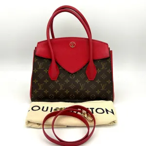 Louis Vuitton Florine Monogram Canvas Bag Brown Red Medium