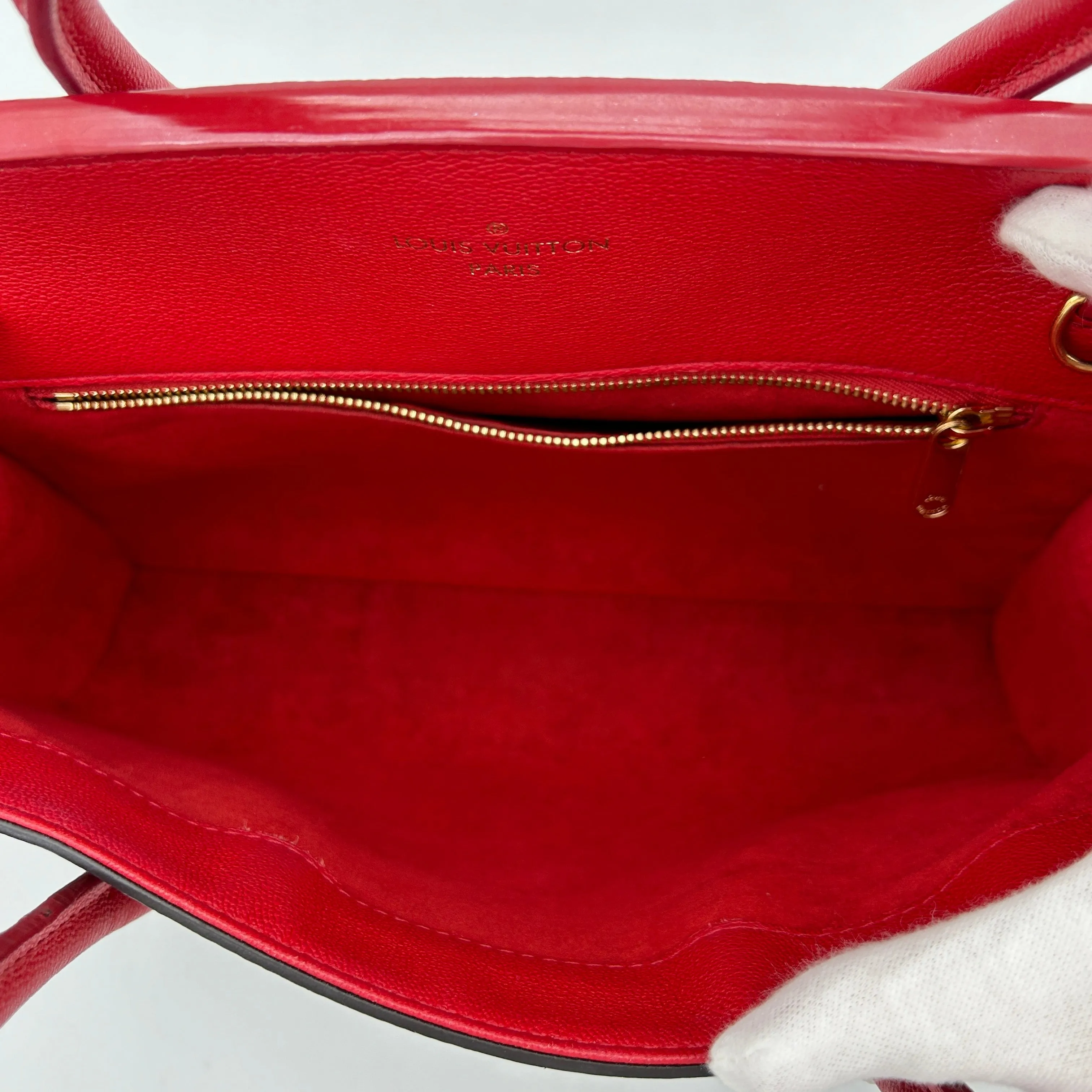 Louis Vuitton Florine Monogram Canvas Bag Brown Red Medium