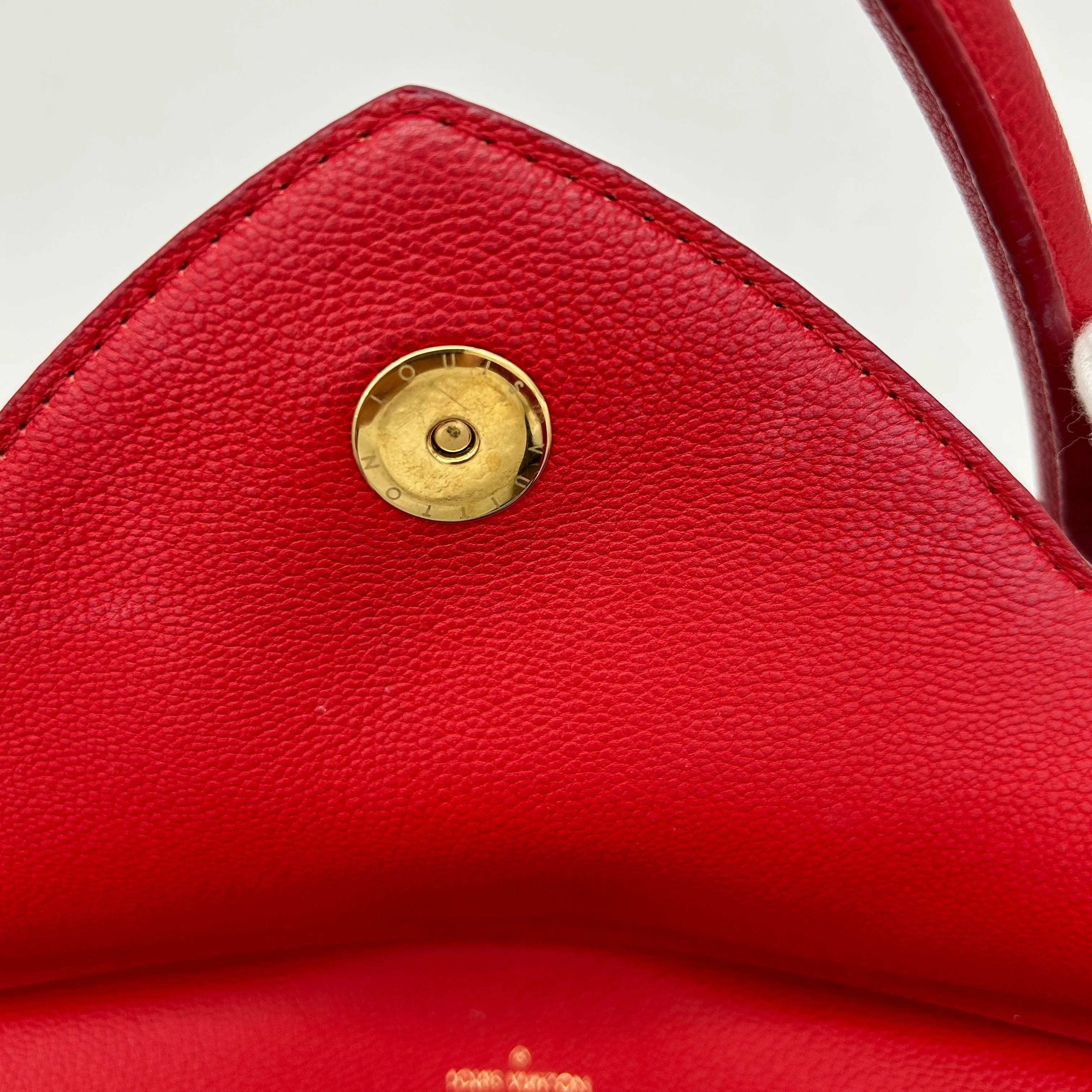 Louis Vuitton Florine Monogram Canvas Bag Brown Red Medium
