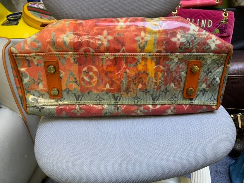 Louis Vuitton Limited Edition Red Boston Bag