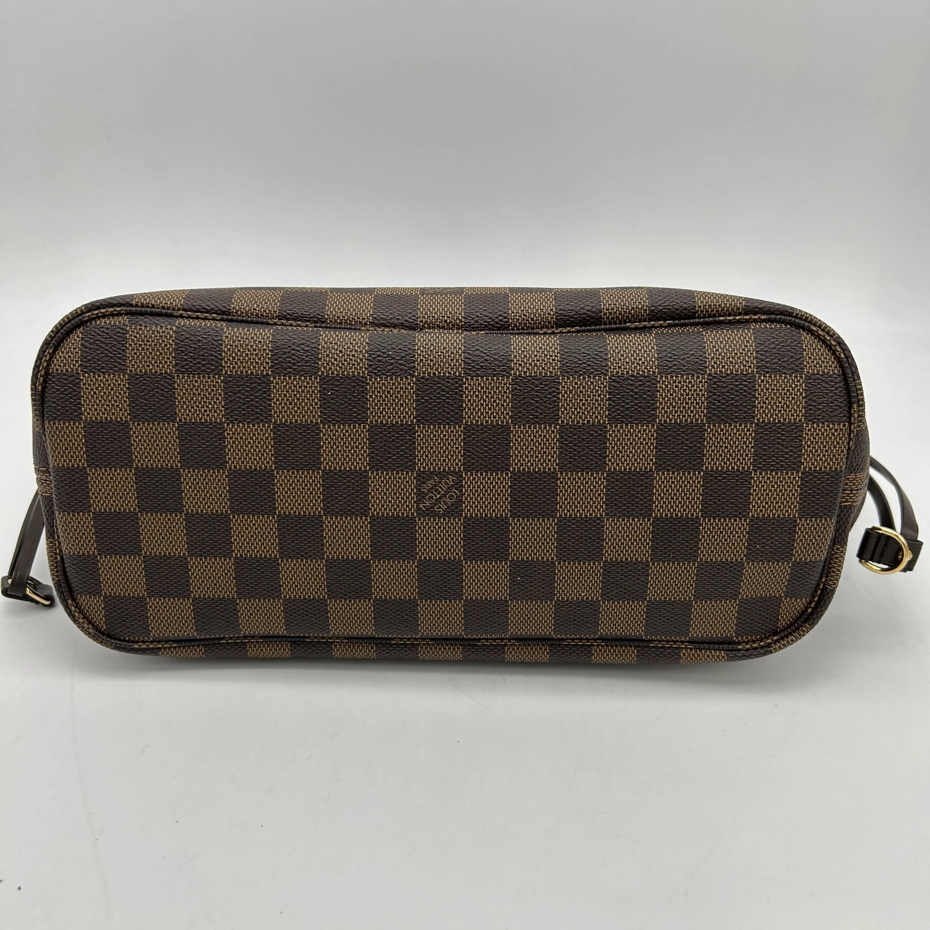 Louis Vuitton Neverfull PM Damier Ebene Tote Bag Brown