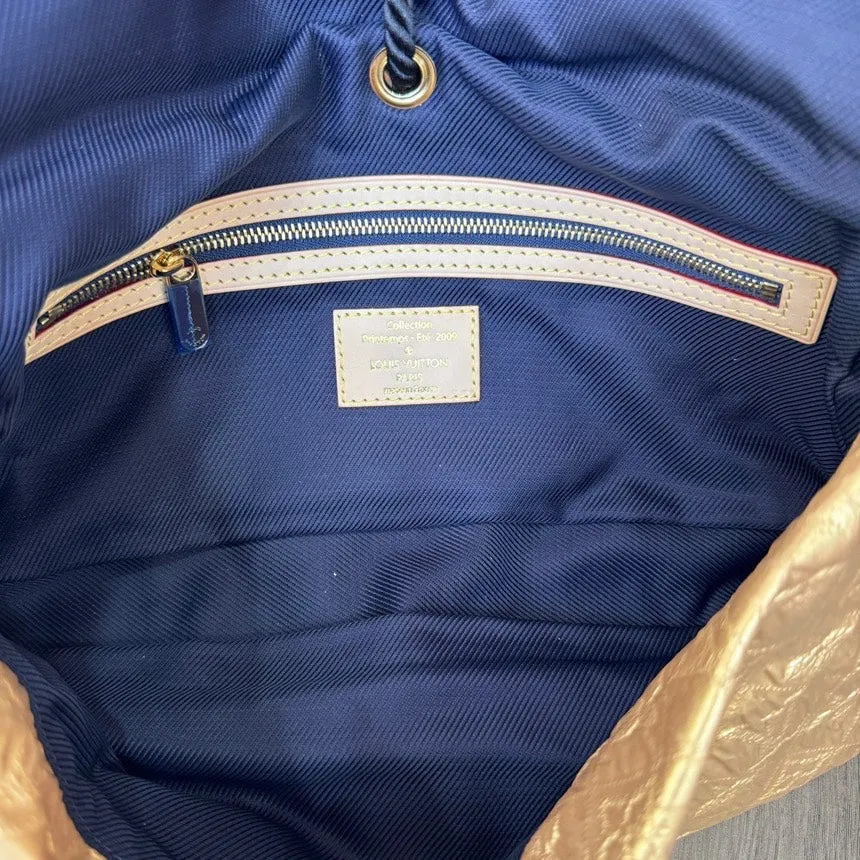 Louis Vuitton Yellow Print Limited High-Thin Handbag