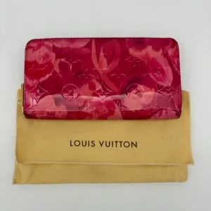 Louis Vuitton Zippy Vernis Ikat Flower Wallet Pink
