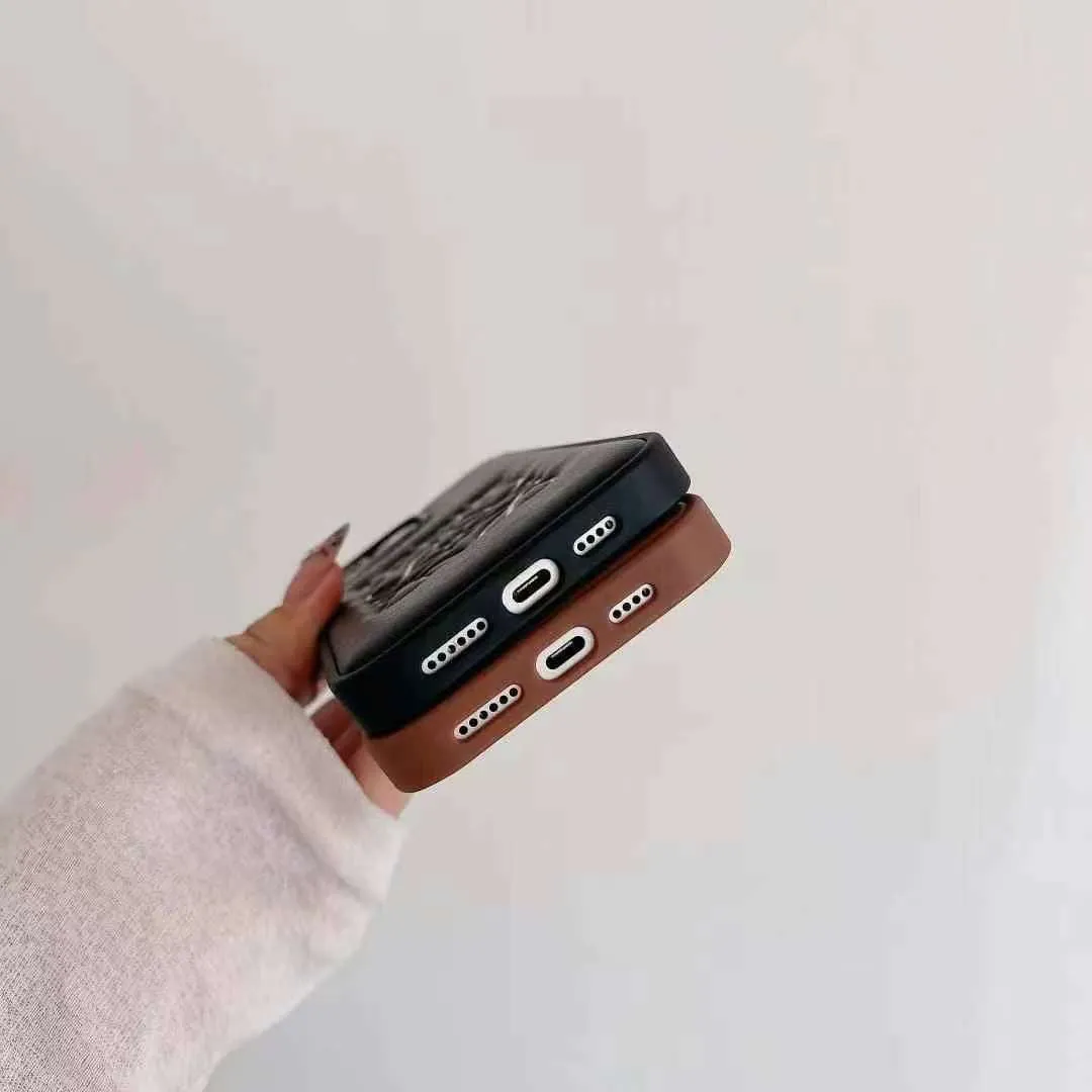Luxury Branded Fluff Leather iPhone Case