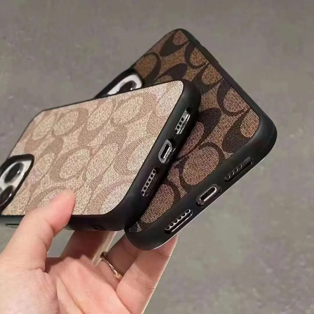 Luxury Branded Leather Case for iPhone