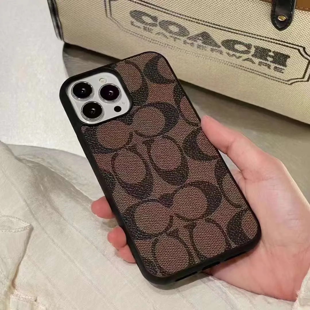 Luxury Branded Leather Case for iPhone