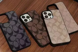 Luxury Branded Leather Case for iPhone