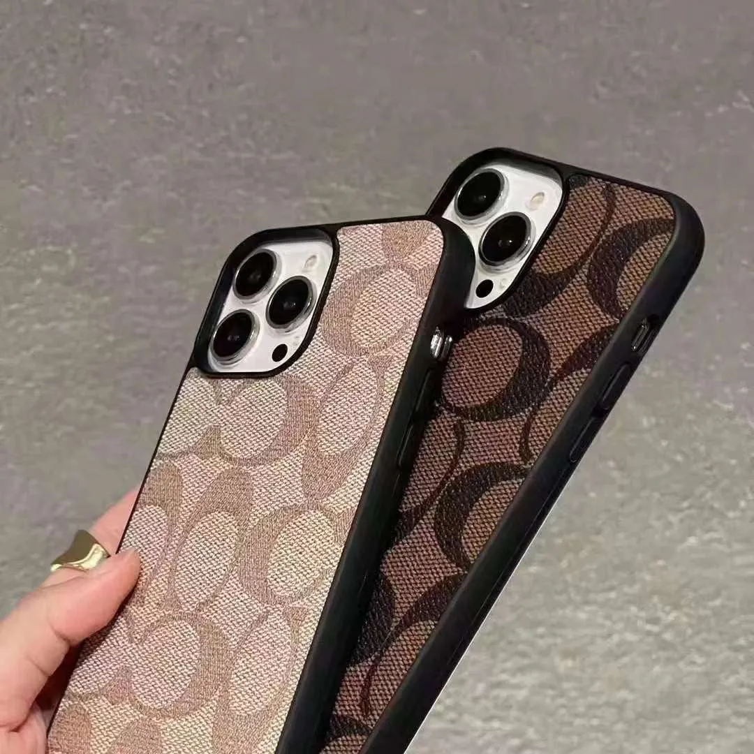 Luxury Branded Leather Case for iPhone