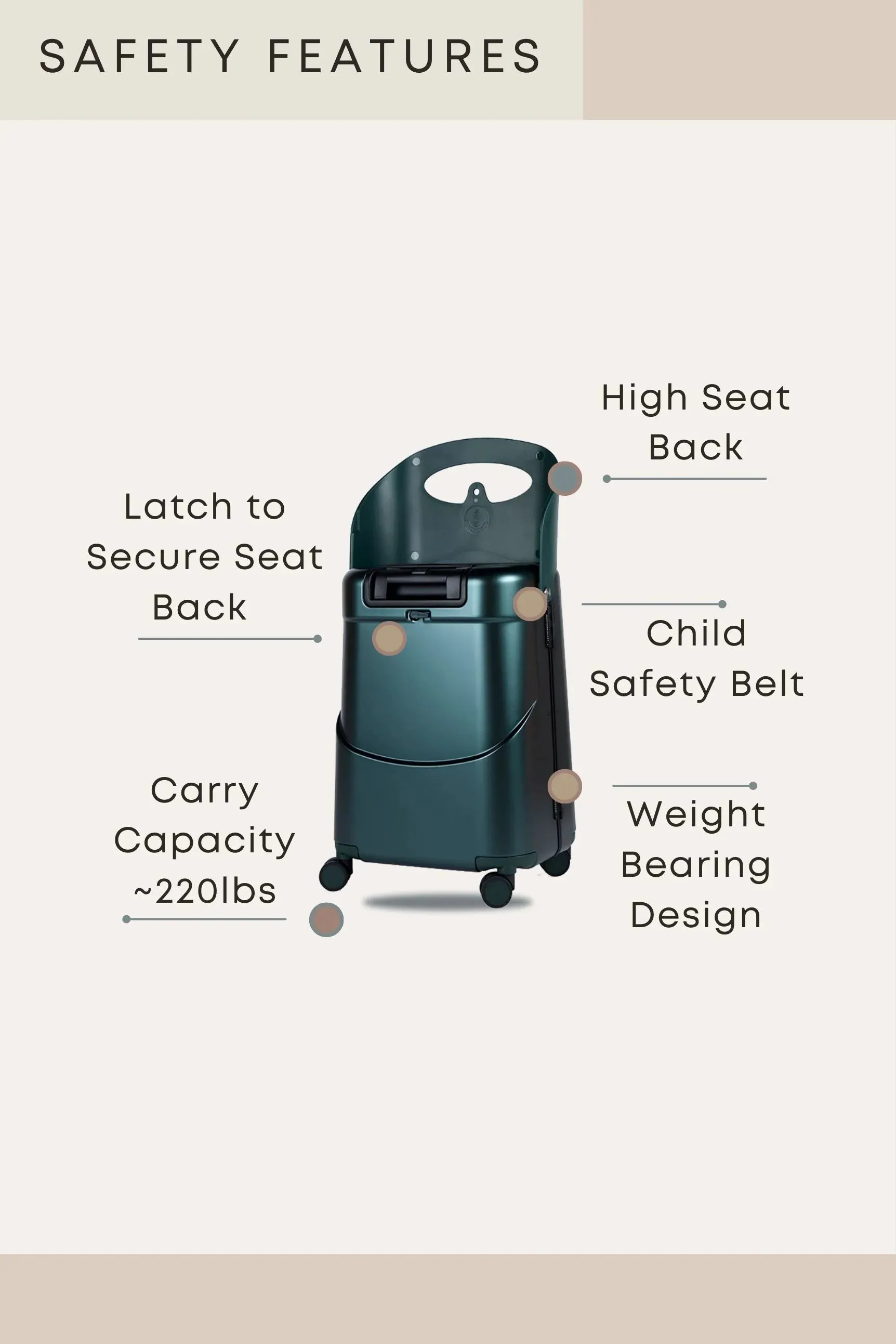 MiaMily MultiCarry Carry On Luggage 18"