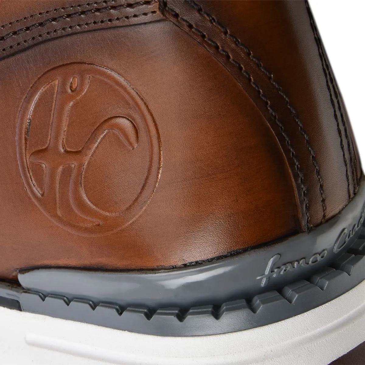 N44TETV - Cuadra almond casual fashion cowhide leather moc toe for men.