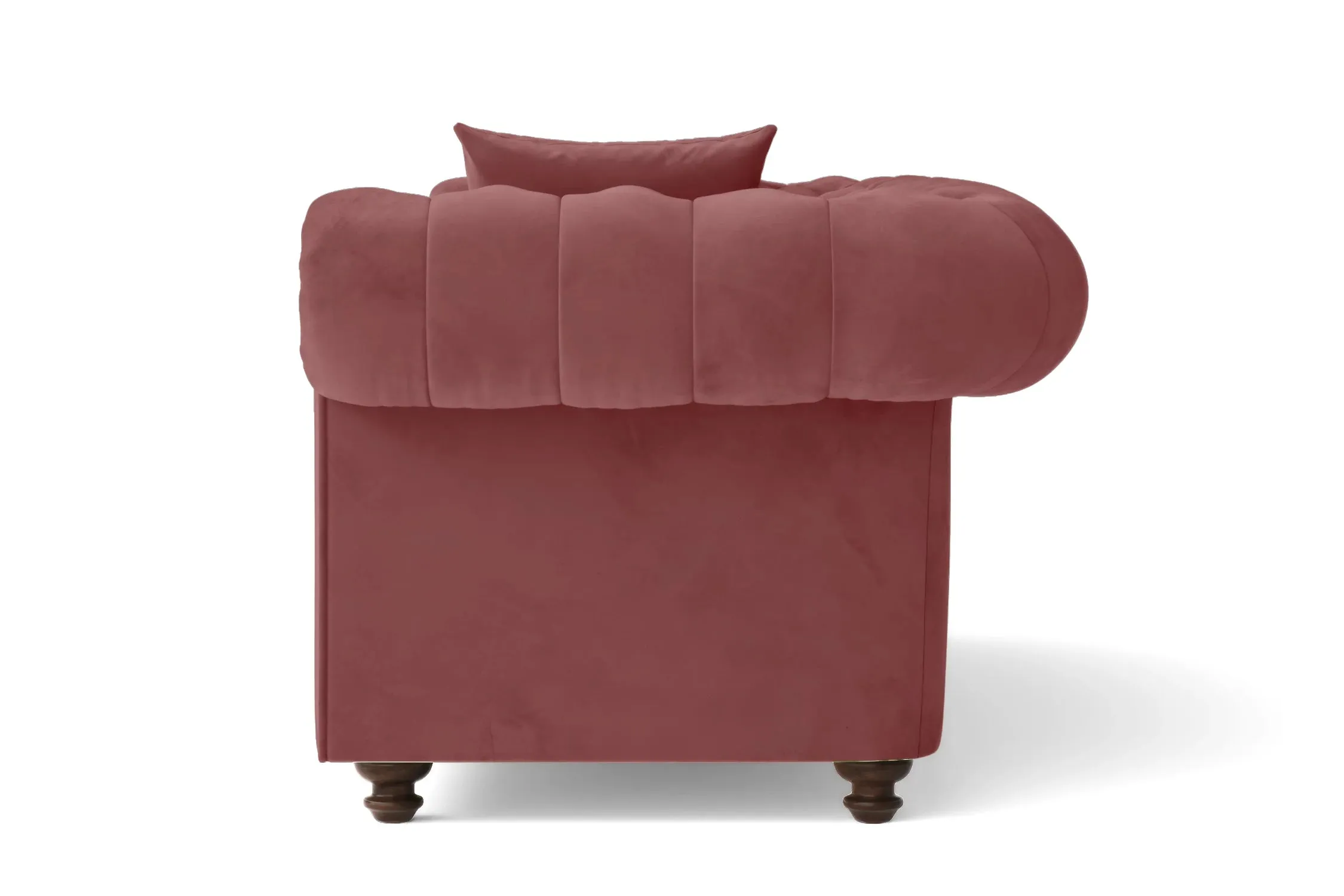 Pesaro 2 Seater Sofa Pink Velvet