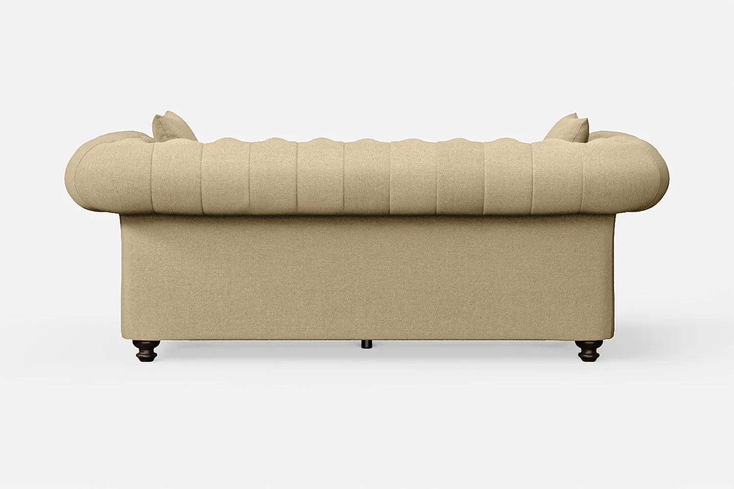 Pesaro 3 Seater Sofa Beige Linen Fabric