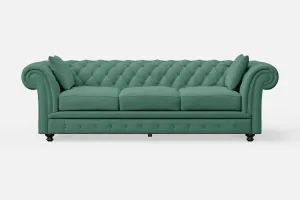Pesaro 4 Seater Sofa Mint Green Linen Fabric
