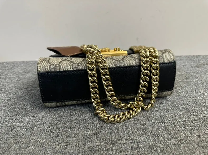 Preloved Gucci Padlock Bag Beige Leather Shoulder Bag