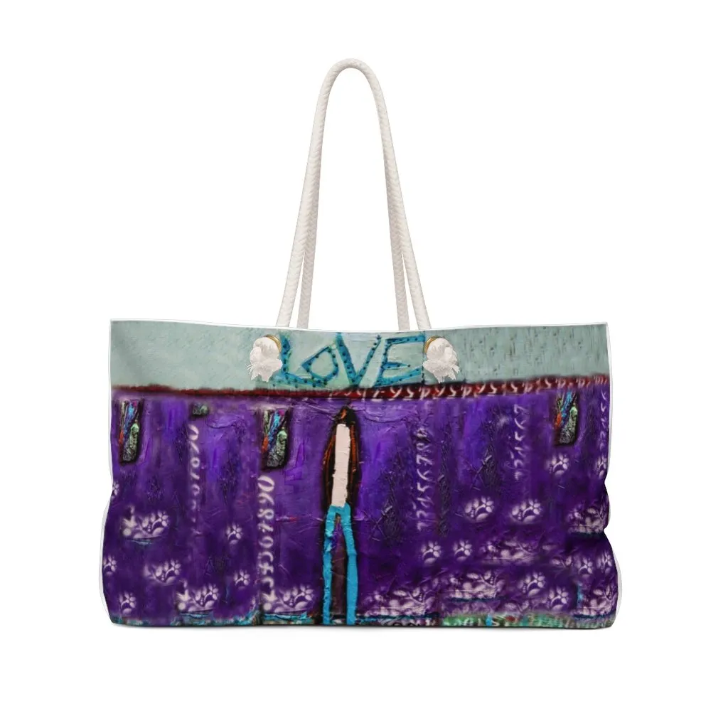 Purple Weekender Bag