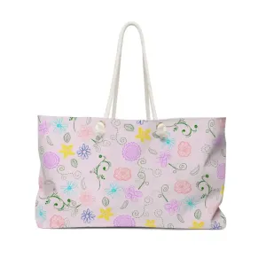 Radiant Pink Oversized Polyester Weekender