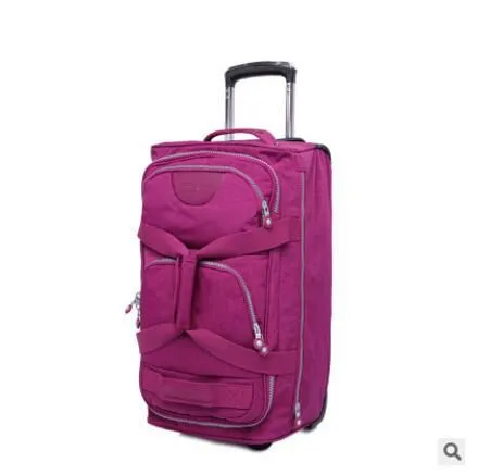 Rolling Luggage Bag  Travel Boarding Bag On Wheels  Travel Cabin Luggage Suitcase Nylon Wheeled