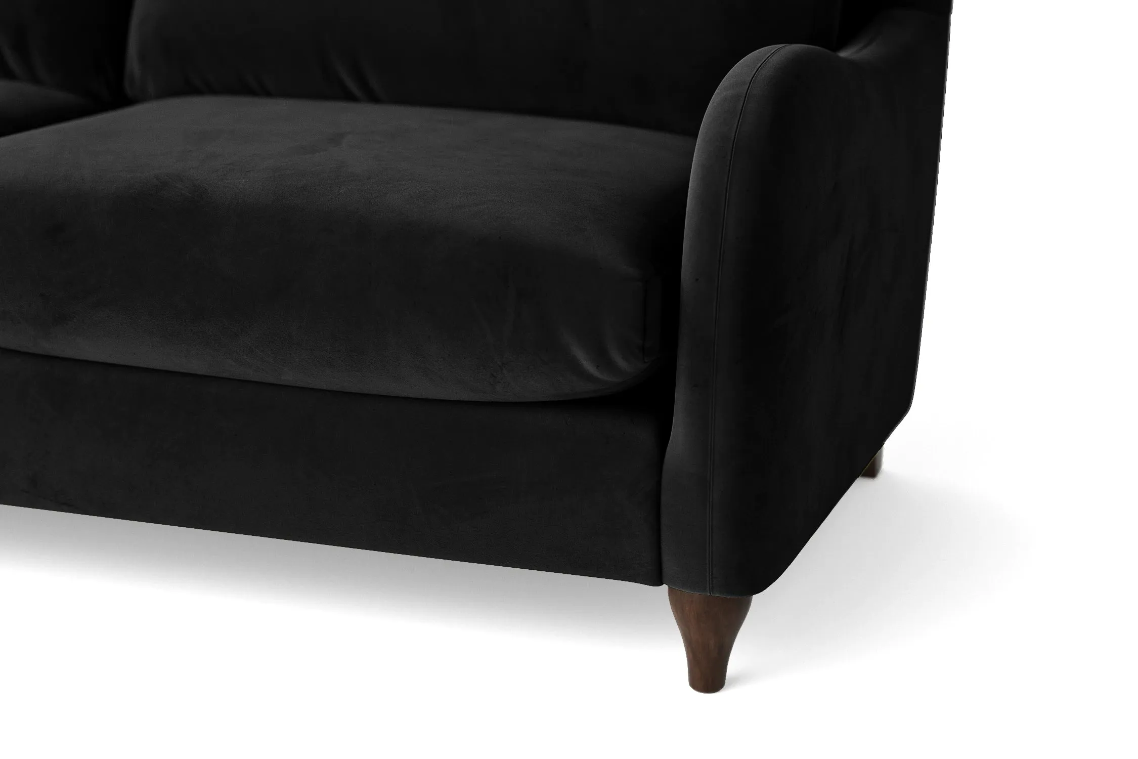 Sallisaw Armchair Black Velvet